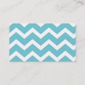 Cartes d'appel Motif Aqua Zig Zag Chevron (Dos)