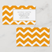 Cartes d'appel Orange Chevrons (Devant / Derrière)