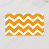 Cartes d'appel Orange Chevrons (Dos)