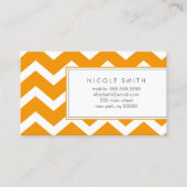 Cartes d'appel Orange Chevrons (Devant)