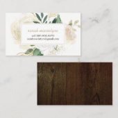 Cartes d'appel romantiques en bois (Devant / Derrière)