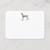 Cartes d'appel sociales pour chien dalmate (Dos)