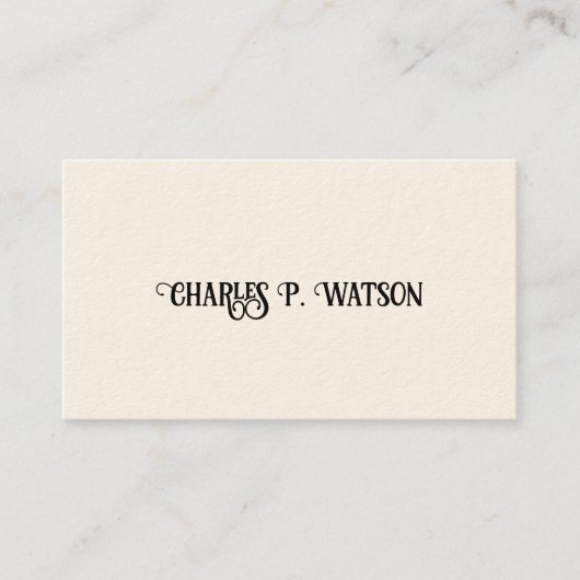 Cartes d'appel victoriennes de Gentleman (Devant)