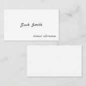 Cartes d'appel victoriennes pour hommes (Devant / Derrière)