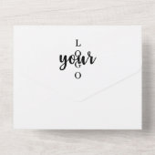 Cartes d'appréciation client du logo de l'entrepri (Verso)