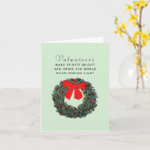 Cartes d'appréciation de vacances bénévoles (Fleur jaune)