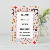 Cartes d'appréciation des infirmières (Debout devant)