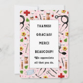 Cartes d'appréciation des infirmières (Devant)