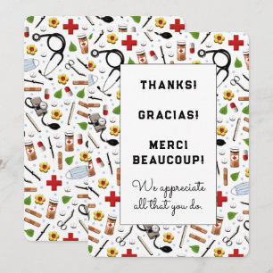 Cartes d'appréciation pour infirmières