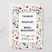 Cartes d'appréciation pour infirmières (Devant)