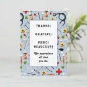 Cartes d'appréciation pour infirmières (Debout devant)
