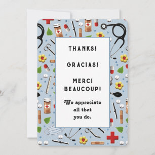 Cartes d'appréciation pour infirmières
