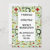 Cartes d'appréciation pour infirmières (Devant)