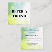 Cartes d'aquarelle de référence à un ami (Devant / Derrière)