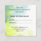 Cartes d'aquarelle de référence à un ami (Dos)