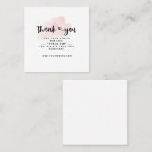 Cartes d'aquarelle Merci pour l'entreprise (Devant / Derrière)