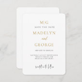 Cartes d'arc, minimaliste Mariage Arche moderne (Devant / Derrière)