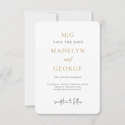 Cartes d'arc, minimaliste Mariage Arche moderne (Devant)