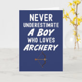 Cartes d'archerie bleues marines mignonnes pour bé (Fleur jaune)