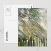 Cartes d'art Abstrait urbain vert (Devant / Derrière)