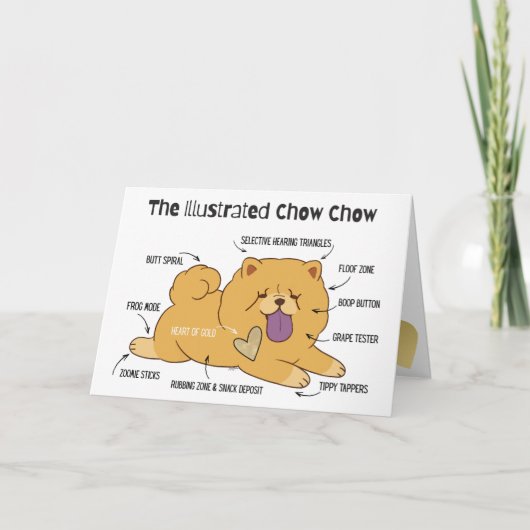 Cartes d'art Chow illustrées (Devant)