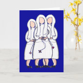 Cartes d'art de Sœur Jeanne Jugan - Intérieur blan (Fleur jaune)