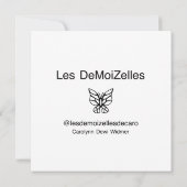 Cartes d'art d'illustration de mode Élégance dévoi (Dos)