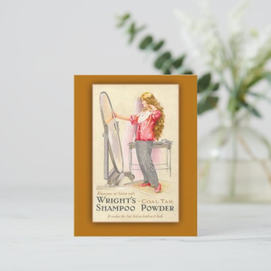 Cartes d'art en poudre de shampooing en tar de cha (Debout devant)