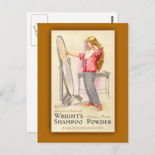 Cartes d'art en poudre de shampooing en tar de cha (Devant / Derrière)