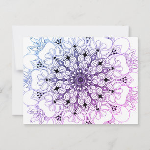 Cartes d'art mandala colorées conçues à la main