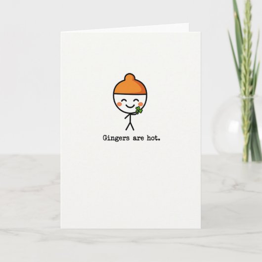 Cartes d'art mignon pour les roux (Devant)