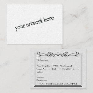 Cartes d'art miniature Blank ACEO d'artistes avec 