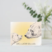 Cartes d'art pour ours polaires Churchill Canada (Debout devant)