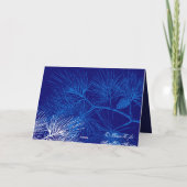 Cartes d'art Vintages Blue White Pine (Dos)