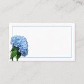 Cartes d'Assise Fleur d'Hydrangea Bleu Ciel (Devant)