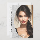 Cartes d'autographe de concours avec ruban de conc (Devant)