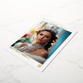 Cartes d'autographe de concours de beauté en feuil (Rotation)
