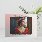 Cartes d'autographe de concours de beauté Rose Gla (Debout devant)