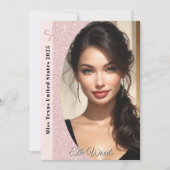Cartes d'autographe de spectacle Pastel Glitter (Devant)