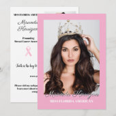 Cartes d'autographe imprimées modifiables - Fond c (Devant / Derrière)