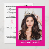 Cartes d'autographe imprimées modifiables - Fond s (Devant / Derrière)