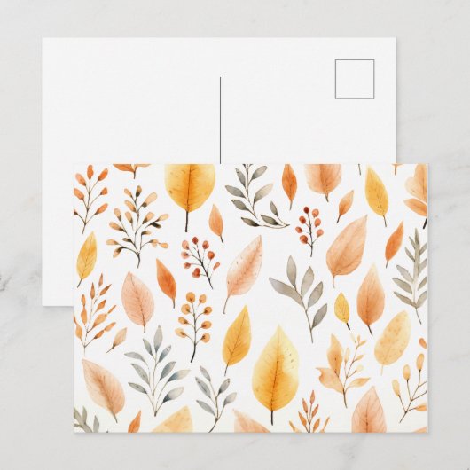 Cartes d'automne (Devant / Derrière)