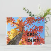 Cartes d'automne Invitations Maison ouverte Entrep (Debout devant)