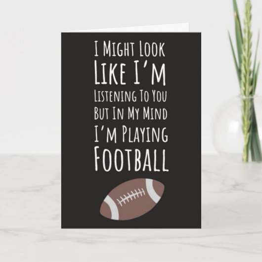 Cartes d'automne pour fans de joueurs de football  (Devant)