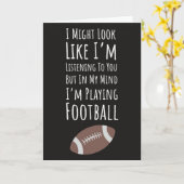 Cartes d'automne pour fans de joueurs de football  (Fleur jaune)