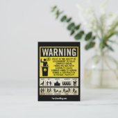 Cartes d'avertissement de promotion de Governmet (Debout devant)