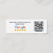 Cartes d'avis Google Baby Blue & Navy (Dos)