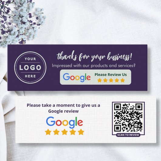 Cartes d'avis Google Business Deep Plum