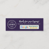 Cartes d'avis Google Business Deep Plum (Devant)