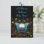 Cartes d'Baby shower Funny Monster (Debout devant)